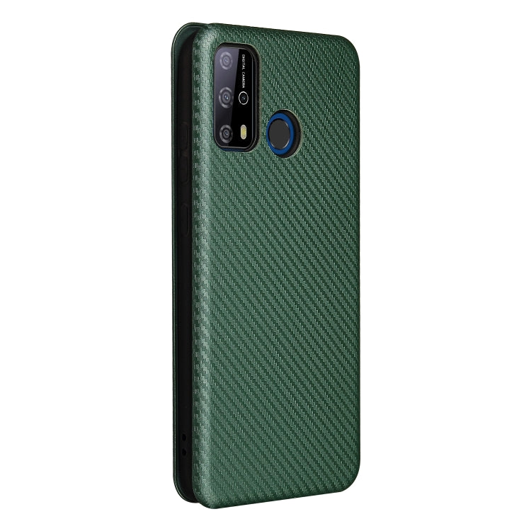 For Oukitel C23 Pro Carbon Fiber Texture Horizontal Flip TPU + PC + PU Leather Case with Card Slot