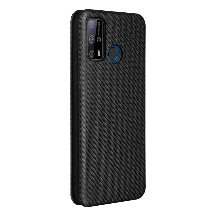 For Oukitel C23 Pro Carbon Fiber Texture Horizontal Flip TPU + PC + PU Leather Case with Card Slot