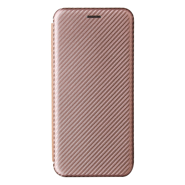 For Samsung Galaxy A22 4G Carbon Fiber Texture Horizontal Flip TPU + PC + PU Leather Case with Card Slot
