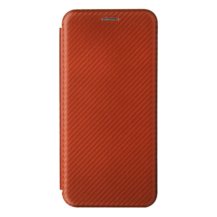 For Samsung Galaxy A22 4G Carbon Fiber Texture Horizontal Flip TPU + PC + PU Leather Case with Card Slot