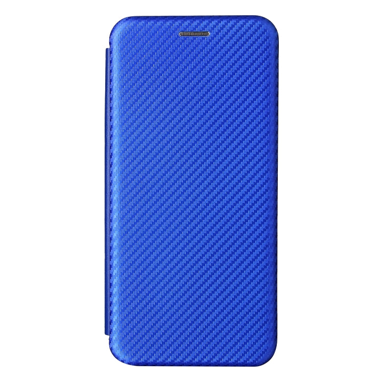 For Samsung Galaxy A22 4G Carbon Fiber Texture Horizontal Flip TPU + PC + PU Leather Case with Card Slot
