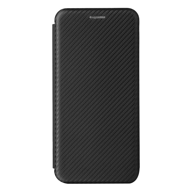 For Samsung Galaxy A22 4G Carbon Fiber Texture Horizontal Flip TPU + PC + PU Leather Case with Card Slot