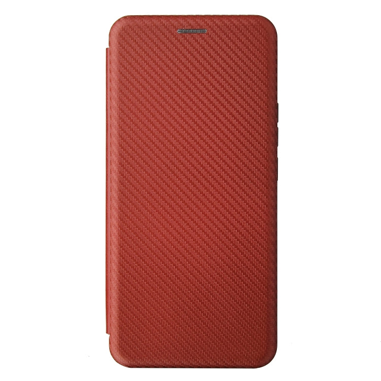 For ZTE Libero 5G Carbon Fiber Texture Horizontal Flip TPU + PC + PU Leather Case with Card Slot