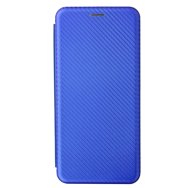 For ZTE Libero 5G Carbon Fiber Texture Horizontal Flip TPU + PC + PU Leather Case with Card Slot