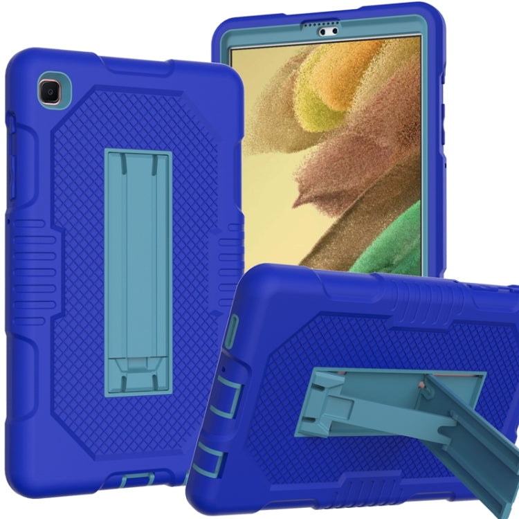 For Samsung Galaxy Tab A7 Lite T220 / T225 (2021) Contrast Color Robot Shockproof Silicone + PC Protective Case with Holder