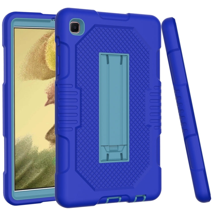 For Samsung Galaxy Tab A7 Lite T220 / T225 (2021) Contrast Color Robot Shockproof Silicone + PC Protective Case with Holder