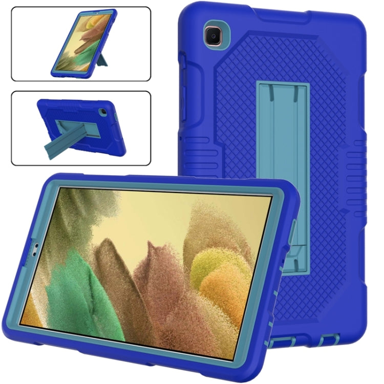 For Samsung Galaxy Tab A7 Lite T220 / T225 (2021) Contrast Color Robot Shockproof Silicone + PC Protective Case with Holder
