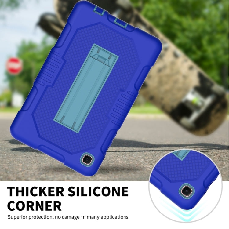 For Samsung Galaxy Tab A7 Lite T220 / T225 (2021) Contrast Color Robot Shockproof Silicone + PC Protective Case with Holder