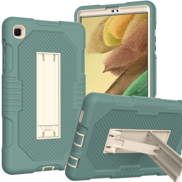 For Samsung Galaxy Tab A7 Lite T220 / T225 (2021) Contrast Color Robot Shockproof Silicone + PC Protective Case with Holder