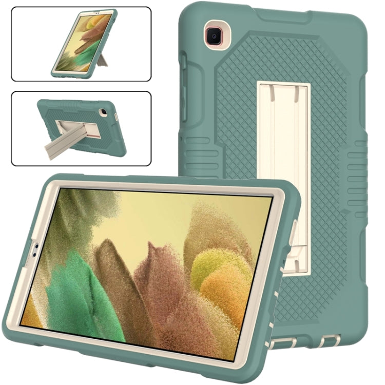 For Samsung Galaxy Tab A7 Lite T220 / T225 (2021) Contrast Color Robot Shockproof Silicone + PC Protective Case with Holder