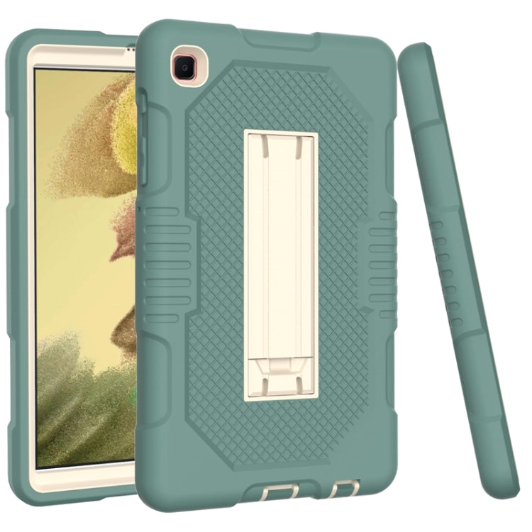 For Samsung Galaxy Tab A7 Lite T220 / T225 (2021) Contrast Color Robot Shockproof Silicone + PC Protective Case with Holder