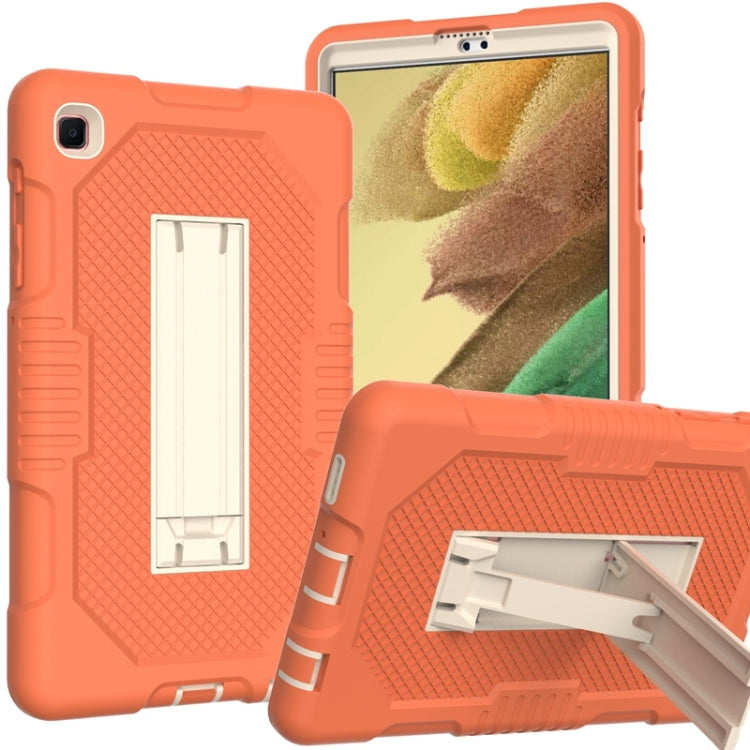 For Samsung Galaxy Tab A7 Lite T220 / T225 (2021) Contrast Color Robot Shockproof Silicone + PC Protective Case with Holder