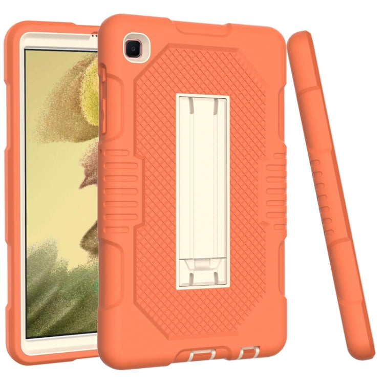 For Samsung Galaxy Tab A7 Lite T220 / T225 (2021) Contrast Color Robot Shockproof Silicone + PC Protective Case with Holder