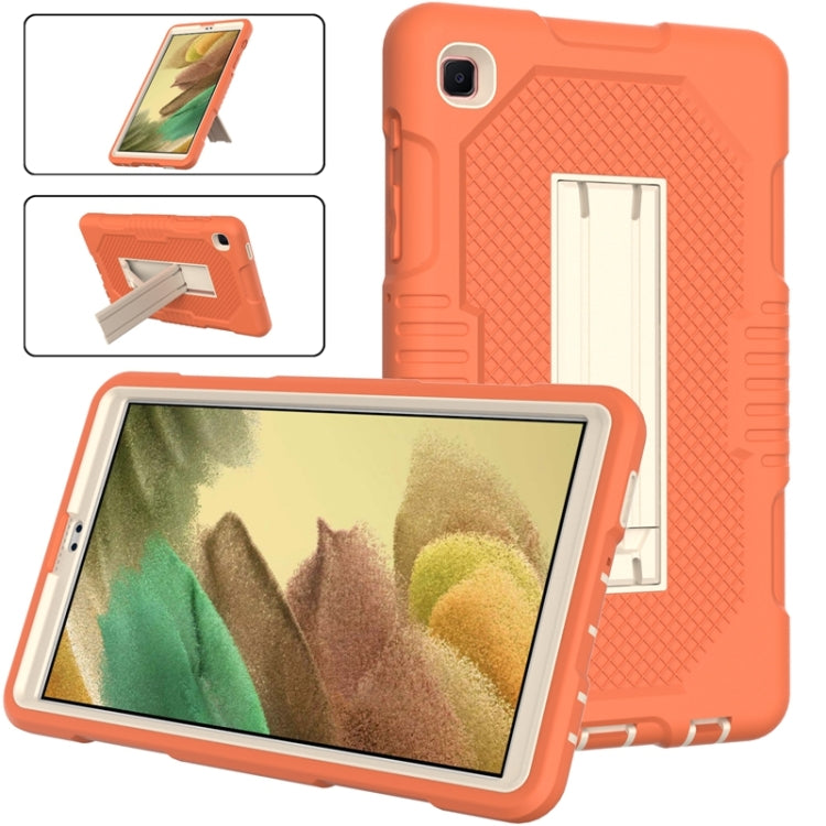 For Samsung Galaxy Tab A7 Lite T220 / T225 (2021) Contrast Color Robot Shockproof Silicone + PC Protective Case with Holder
