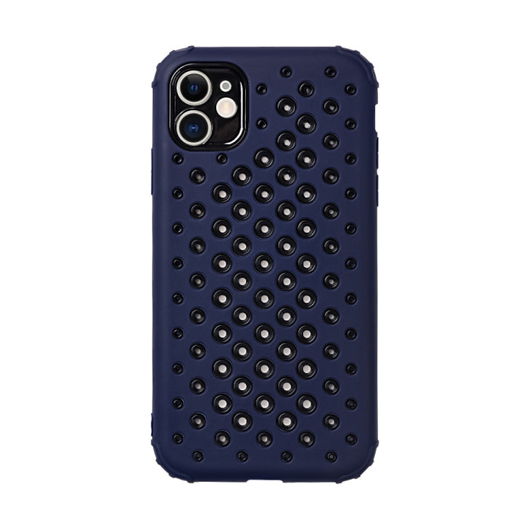 For iPhone 11 Pro Candy Color Mesh Heat Dissipation TPU Protective Case