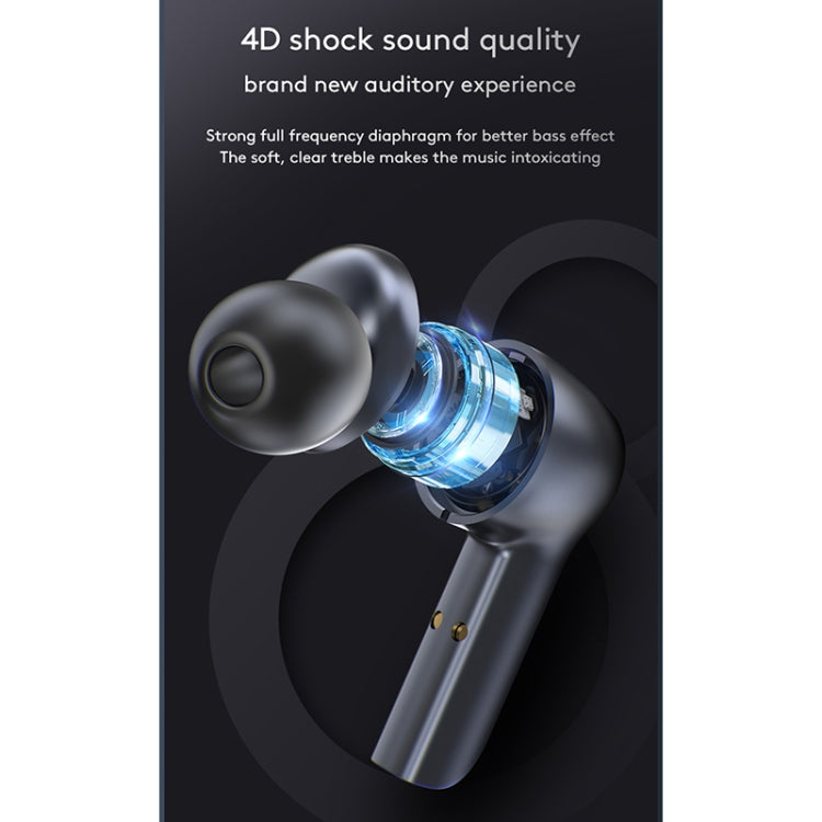 HDW-R22 IPX67 Waterproof Heavy Bass Touch Bluetooth Earphone with Magnetic Charging Box & Three-screen Battery Display