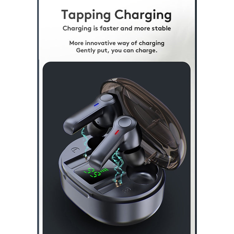 HDW-R22 IPX67 Waterproof Heavy Bass Touch Bluetooth Earphone with Magnetic Charging Box & Three-screen Battery Display
