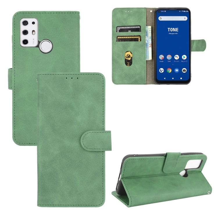 For Tone e21 Solid Color Skin Feel Magnetic Buckle Horizontal Flip Calf Texture PU Leather Case with Holder & Card Slots & Wallet