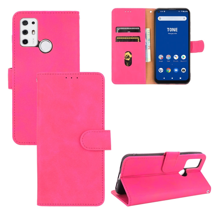 For Tone e21 Solid Color Skin Feel Magnetic Buckle Horizontal Flip Calf Texture PU Leather Case with Holder & Card Slots & Wallet