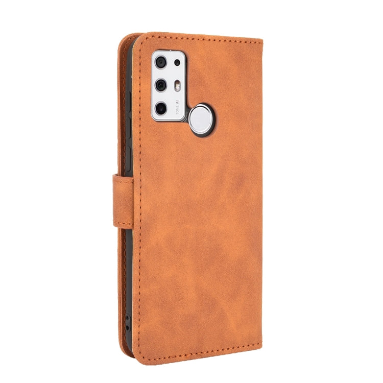 For Tone e21 Solid Color Skin Feel Magnetic Buckle Horizontal Flip Calf Texture PU Leather Case with Holder & Card Slots & Wallet