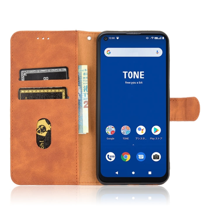 For Tone e21 Solid Color Skin Feel Magnetic Buckle Horizontal Flip Calf Texture PU Leather Case with Holder & Card Slots & Wallet