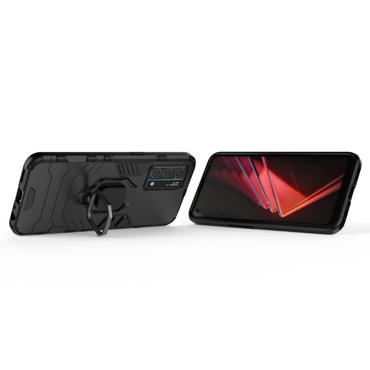 For OPPO K9 Shockproof PC + TPU Protective Case with Magnetic Ring Holder