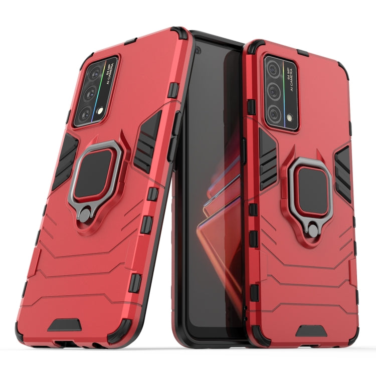 For OPPO K9 Shockproof PC + TPU Protective Case with Magnetic Ring Holder