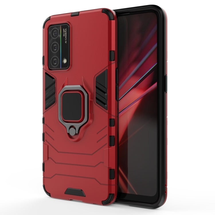For OPPO K9 Shockproof PC + TPU Protective Case with Magnetic Ring Holder