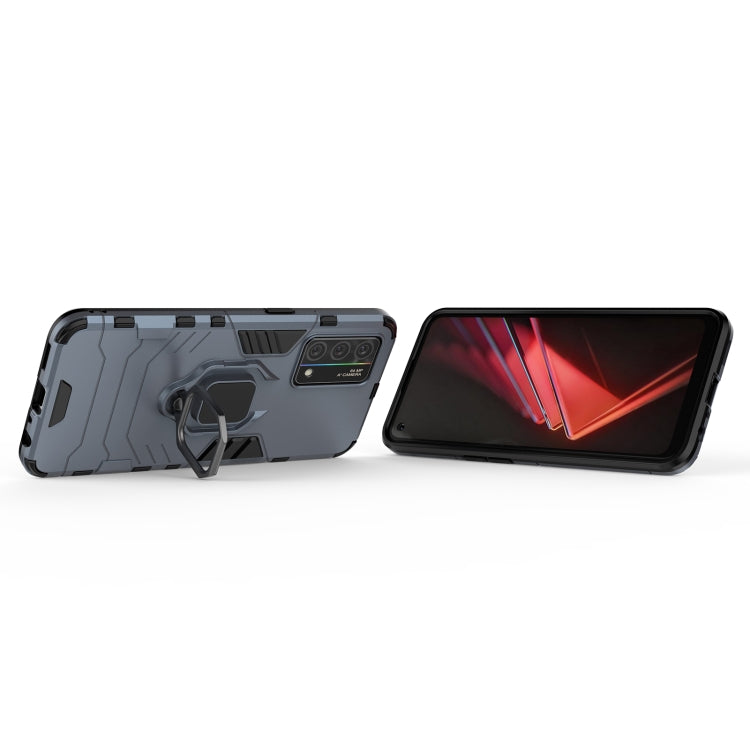 For OPPO K9 Shockproof PC + TPU Protective Case with Magnetic Ring Holder