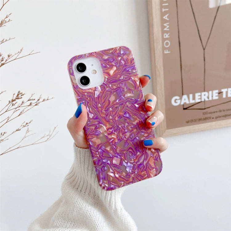 For iPhone 12 / 12 Pro Shell Texture IMD Half-coverage TPU Protective Case