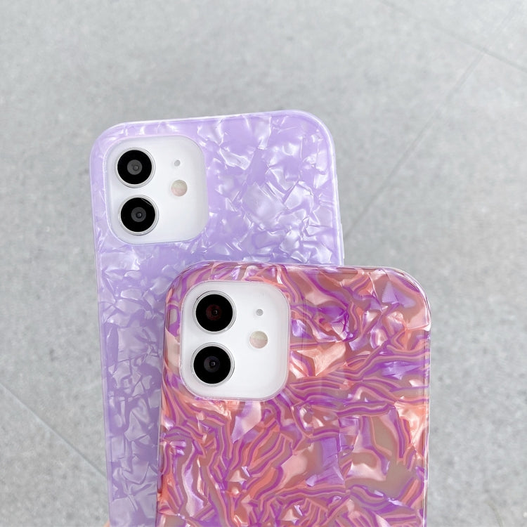 For iPhone 12 / 12 Pro Shell Texture IMD Half-coverage TPU Protective Case