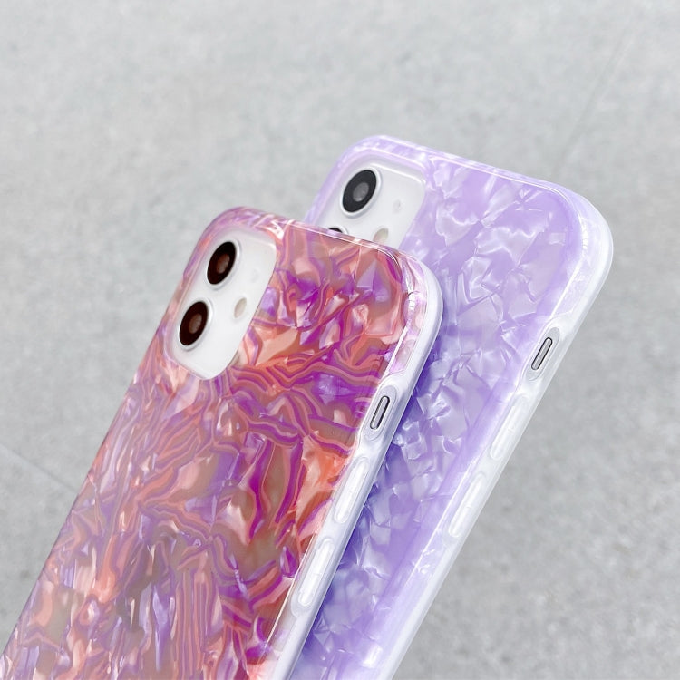 For iPhone 12 / 12 Pro Shell Texture IMD Half-coverage TPU Protective Case