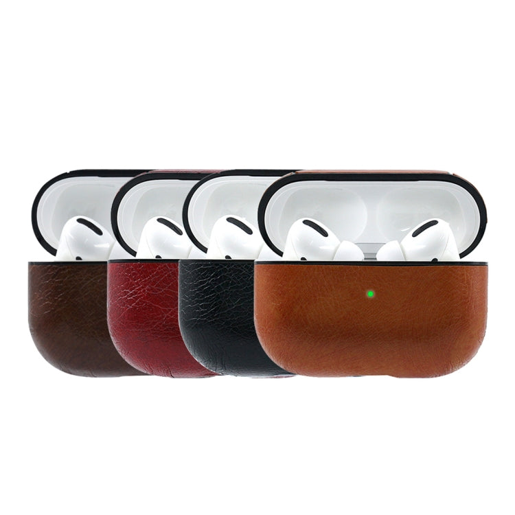 For Apple AirPods Pro Genuine Leather Wireless Earphone Protective Case