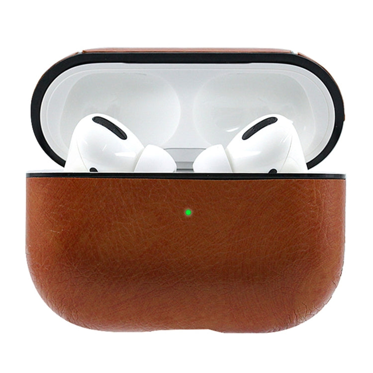 For Apple AirPods Pro Genuine Leather Wireless Earphone Protective Case