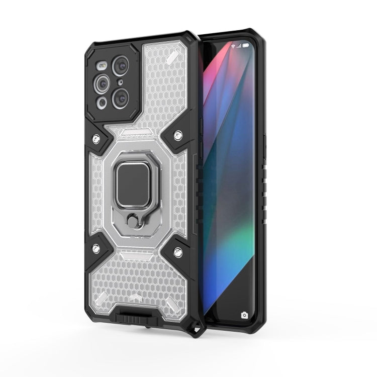 For OPPO Find X3 Space PC+TPU Ring Holder Protective Case