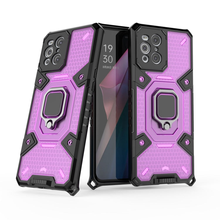 For OPPO Find X3 Space PC+TPU Ring Holder Protective Case