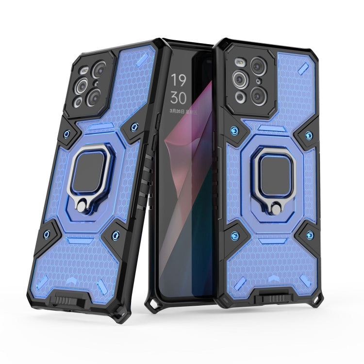 For OPPO Find X3 Space PC+TPU Ring Holder Protective Case