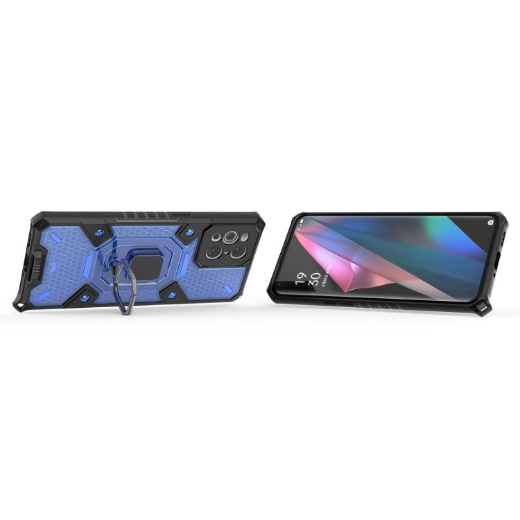 For OPPO Find X3 Space PC+TPU Ring Holder Protective Case