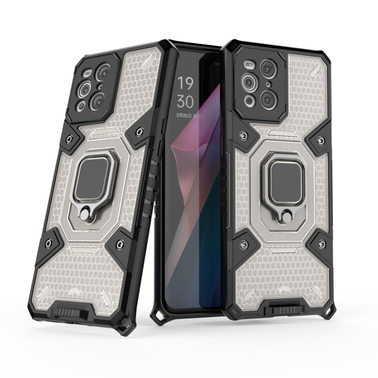 For OPPO Find X3 Space PC+TPU Ring Holder Protective Case