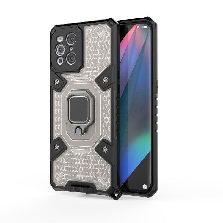 For OPPO Find X3 Space PC+TPU Ring Holder Protective Case