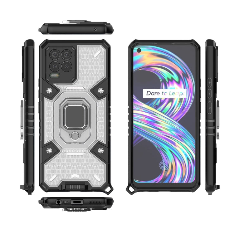 For OPPO Realme 8 Space PC+TPU Ring Holder Protective Case