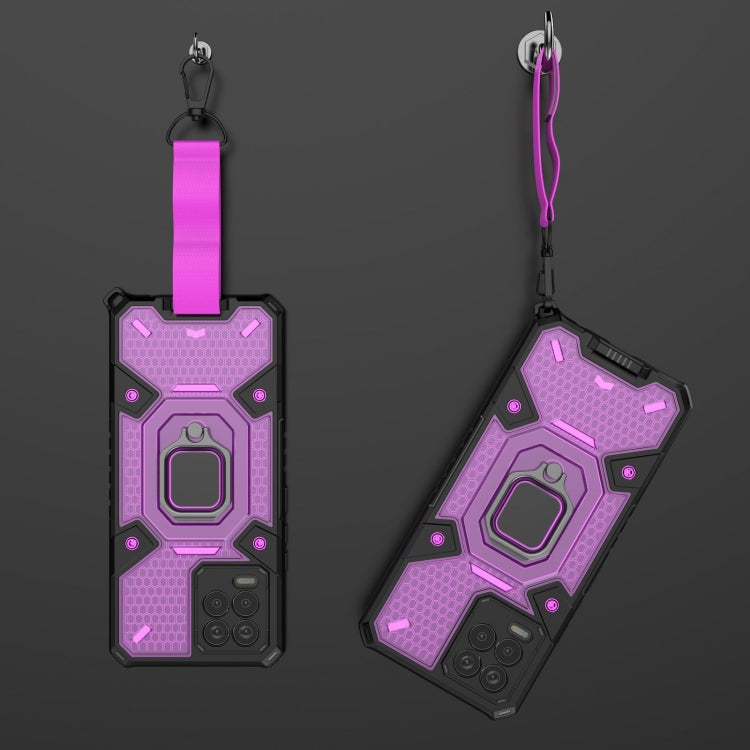 For OPPO Realme 8 Space PC+TPU Ring Holder Protective Case