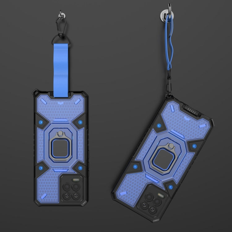 For OPPO Realme 8 Space PC+TPU Ring Holder Protective Case