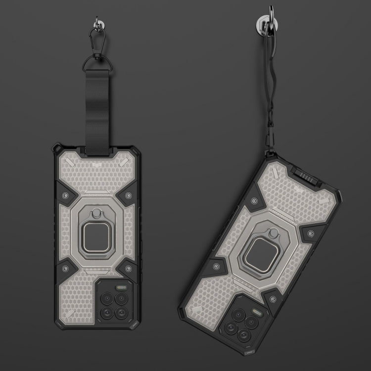 For OPPO Realme 8 Space PC+TPU Ring Holder Protective Case