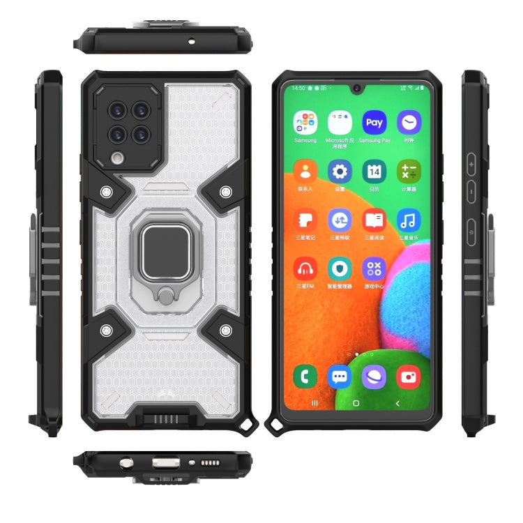 For Samsung Galaxy A42 5G Space PC+TPU Ring Holder Protective Case