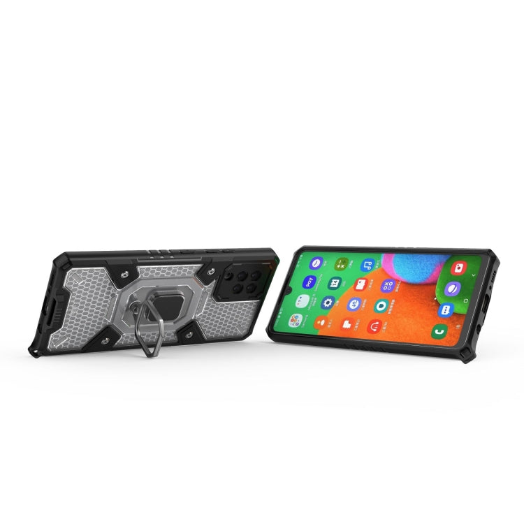 For Samsung Galaxy A42 5G Space PC+TPU Ring Holder Protective Case