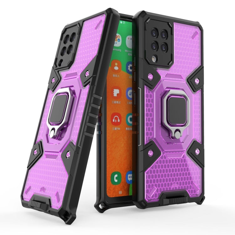 For Samsung Galaxy A42 5G Space PC+TPU Ring Holder Protective Case