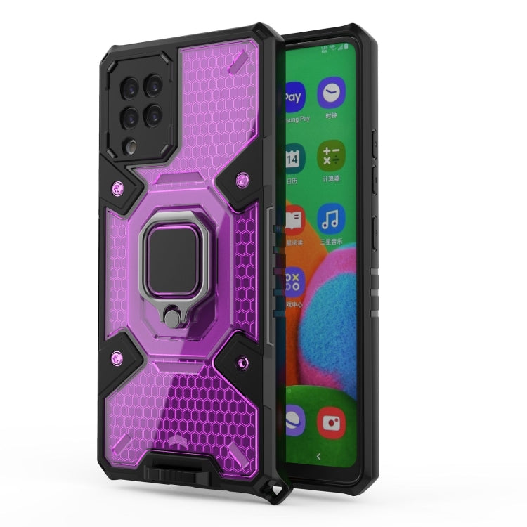 For Samsung Galaxy A42 5G Space PC+TPU Ring Holder Protective Case
