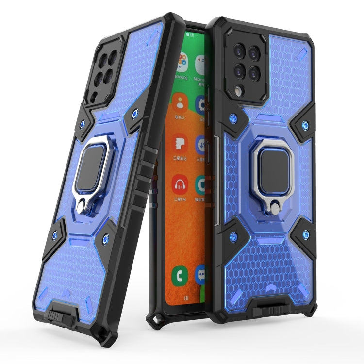For Samsung Galaxy A42 5G Space PC+TPU Ring Holder Protective Case