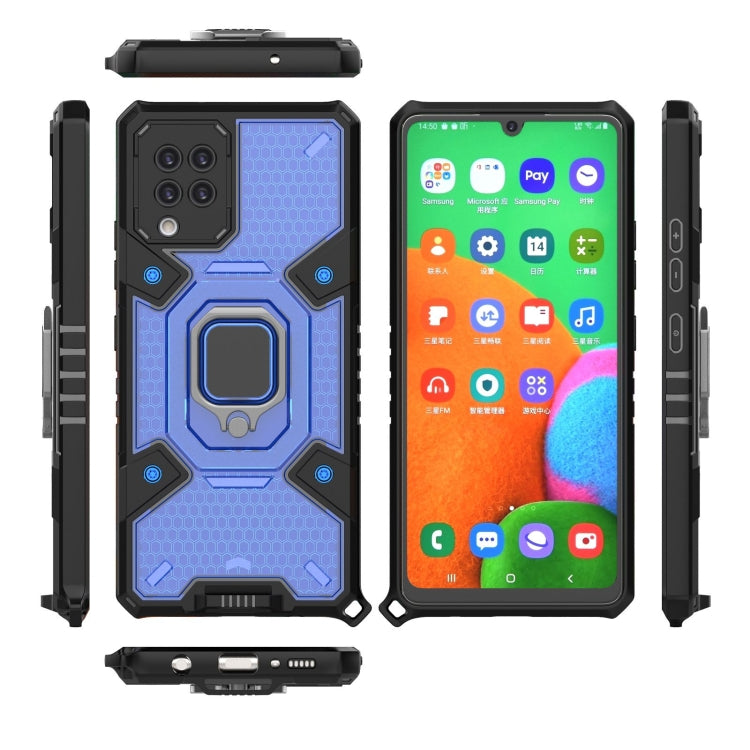 For Samsung Galaxy A42 5G Space PC+TPU Ring Holder Protective Case